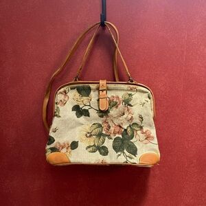 Marshall Fields Made in Italy Vintage Carpet Bag